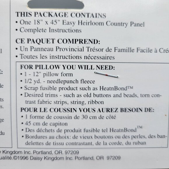 Daisy Kingdom Country Easy Heirlooms Marcias Sampler Panel - Picture 7 of 8